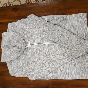 Hooded zip up front sweatshirt